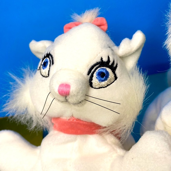 DISNEY STORE NWT VTG 90s ARISTOCATS COLLECTIBLE MARIE & DUCHESS BEAN BAG PLUSH - Picture 14 of 14